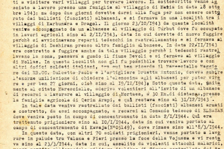 Le lunghe peripezie di un militare italiano dopo la cattura da parte dei partigiani albanesi